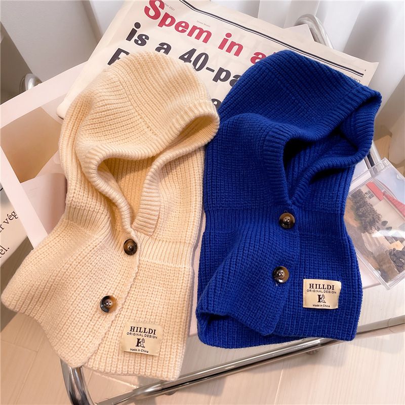 Women's Casual Solid Color Knit Scarf