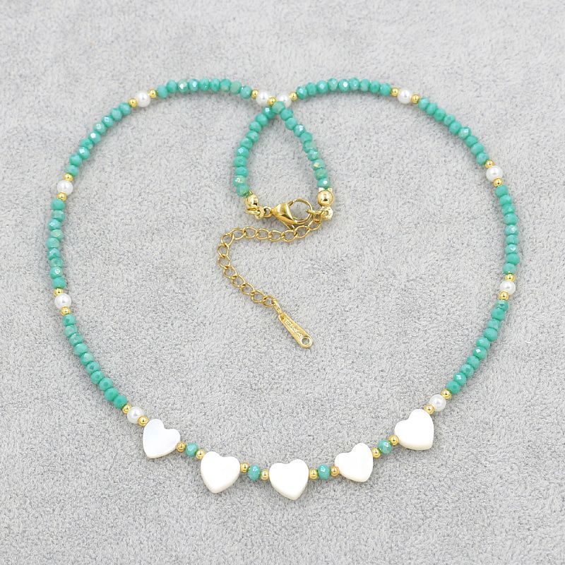 Classic Style Round Shell Beaded Women's Necklace