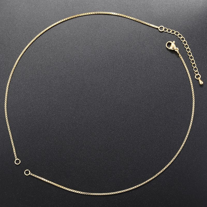 Simple Style Round Copper Plating 18k Gold Plated Necklace