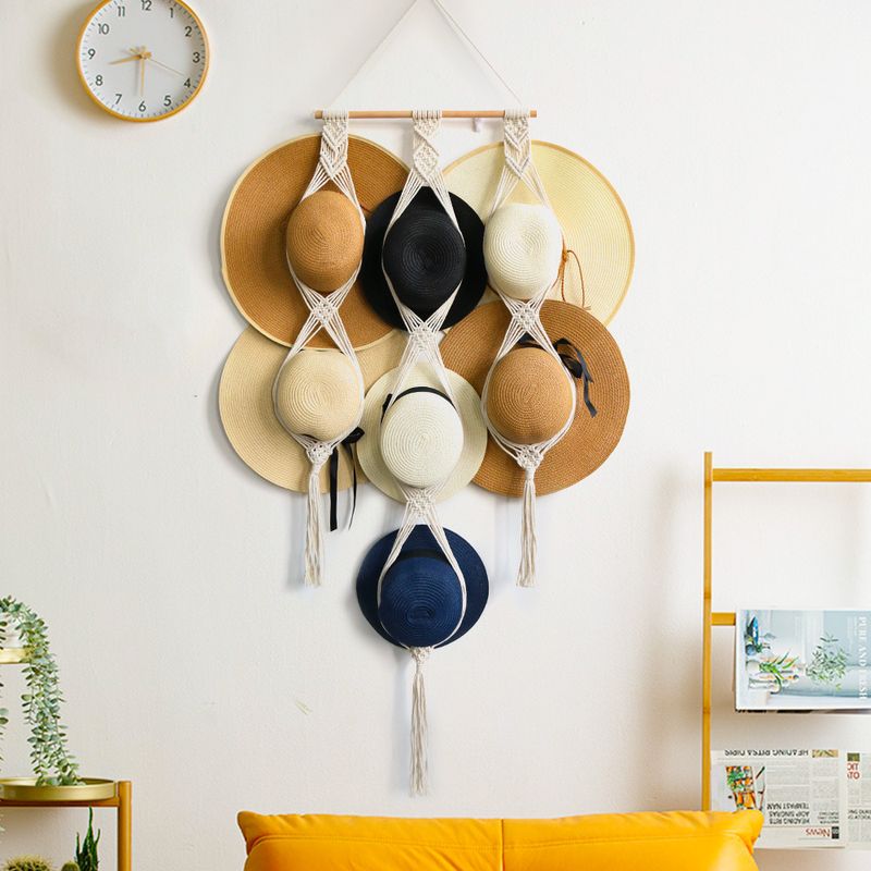 Casual Solid Color Cotton Pendant Wall Art