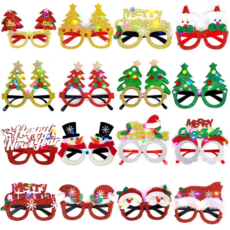 Christmas Cartoon Style Santa Claus Plastic Nonwoven Party Festival Photography Props