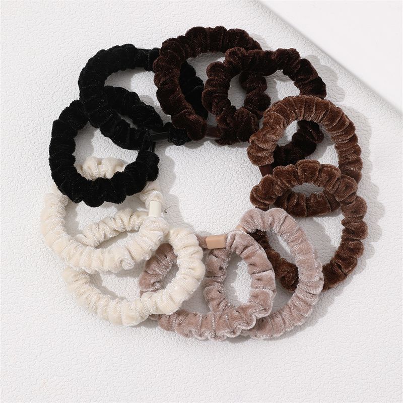 Simple Style Solid Color Cloth Hair Tie