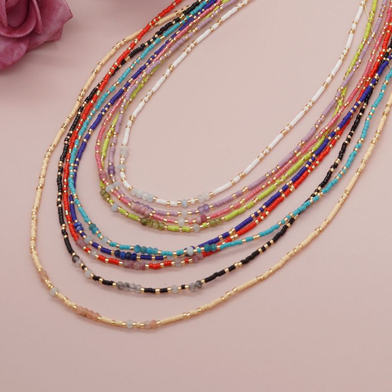 Bohemian Geometric Glass Knitting Women's Bracelets