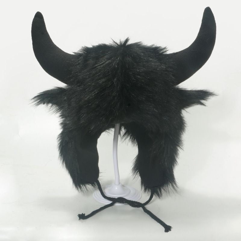 Unisex Exaggerated Punk Streetwear Horns Ear Warap Trapper Hat