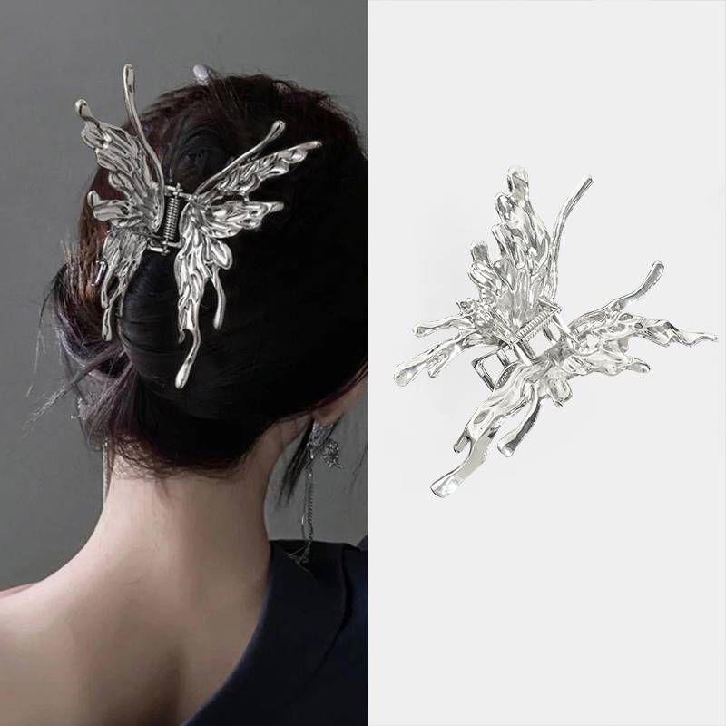 Mujeres Estilo De Moda Mariposa Aleación Enchapado Garras De Pelo