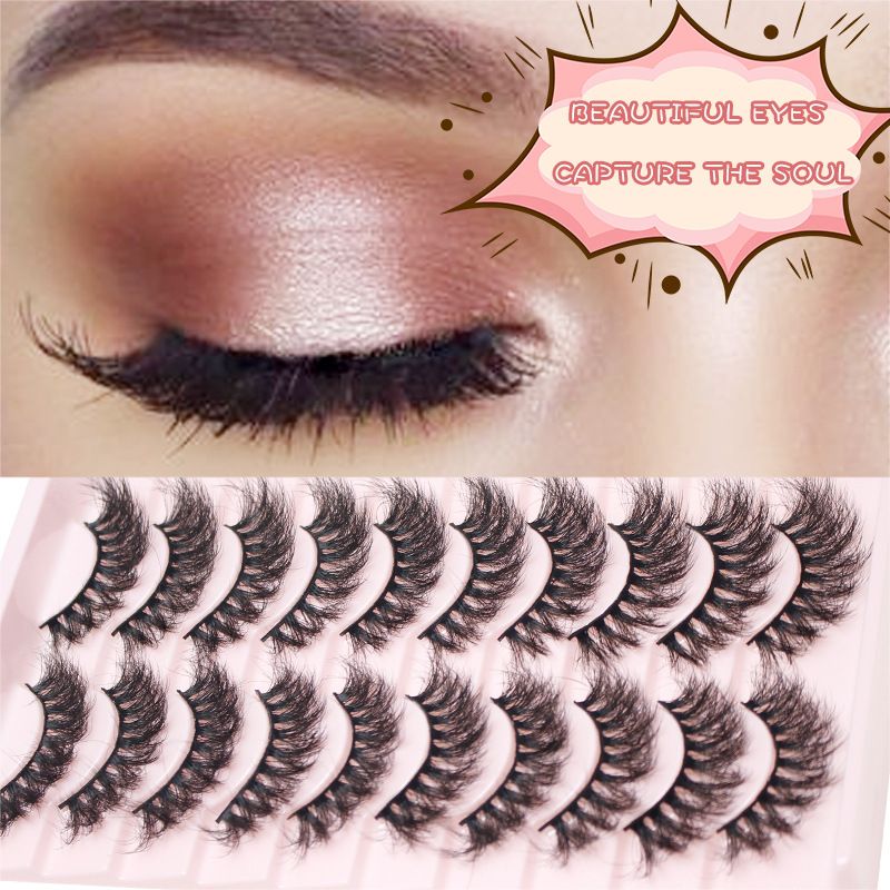 Simple Style Solid Color Chemical Fiber False Eyelashes 1 Piece