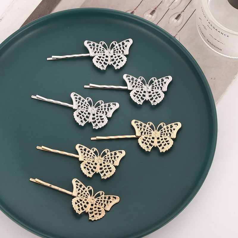 Sweet Butterfly Metal Hollow Out Hair Clip