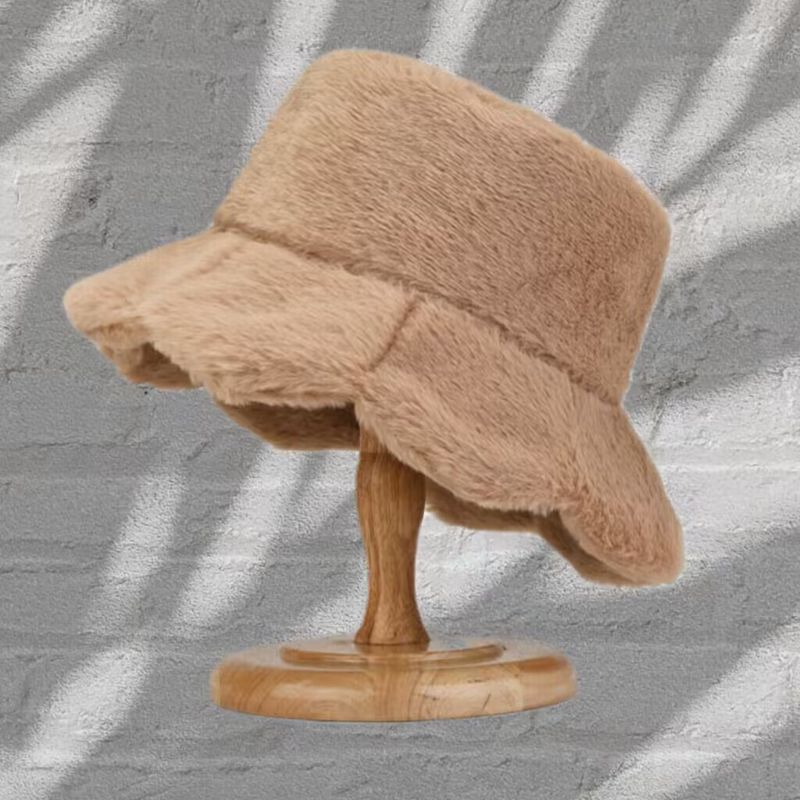 Women's Basic Simple Style Solid Color Wide Eaves Bucket Hat