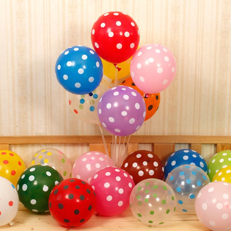 Cute Polka Dots Emulsion Party Carnival Festival Balloons