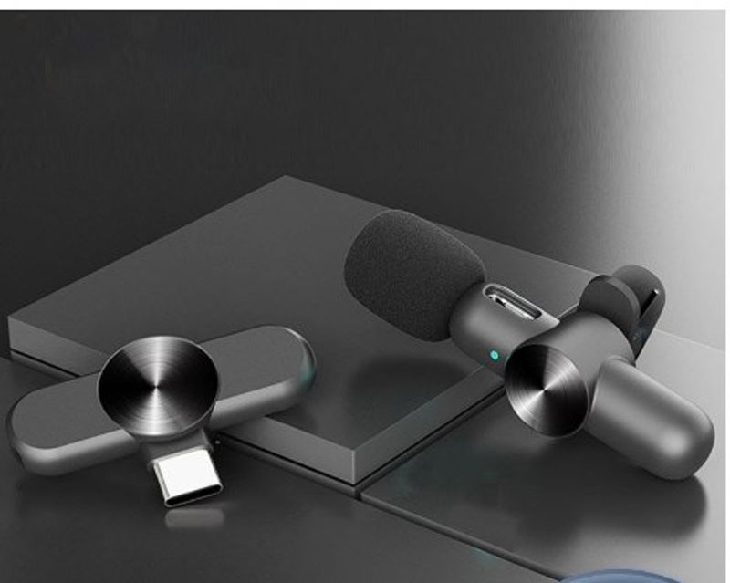 Drahtloser Kragen Clip Mikrofon Handy Video Aufnahme Interview Live Broadcast Eins-zu-zwei-mikrofon K1 Kragen Clip Mikrofon