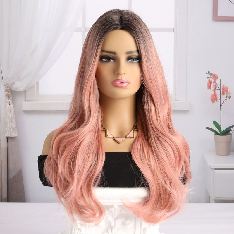 Women's Sweet Party Street High Temperature Wire Long Curly Hair Wigs