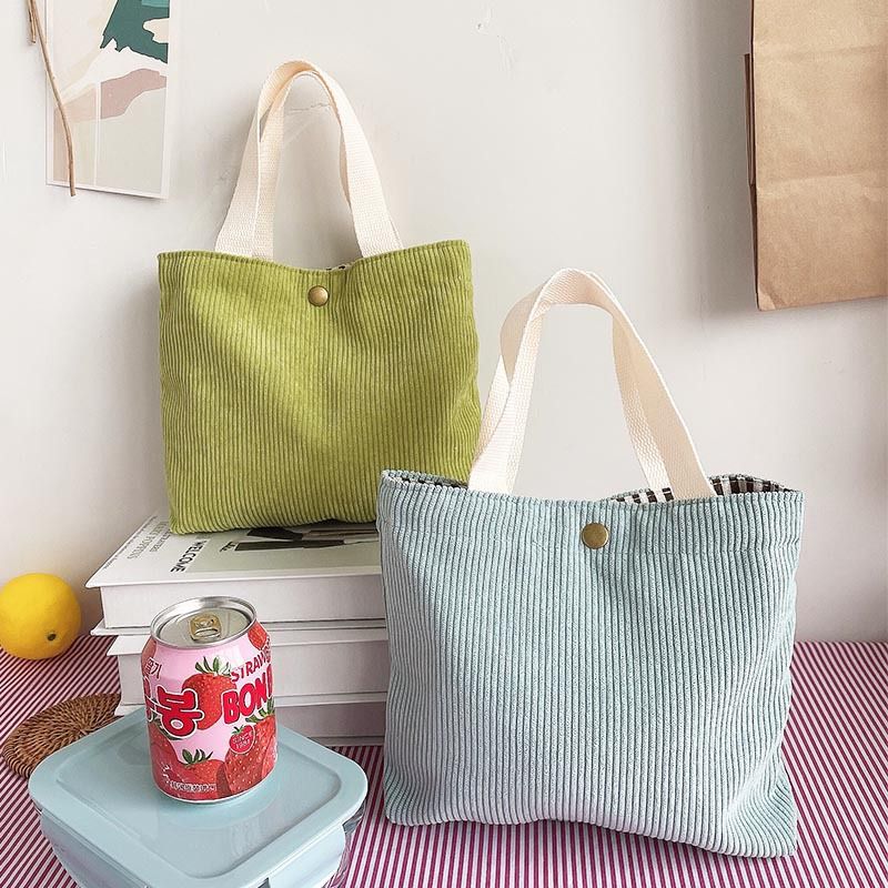 Women's Vintage Style Solid Color Polyester Shopping Bags
