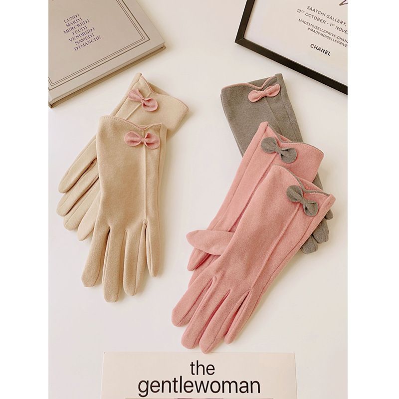 Women's Elegant Lady Solid Color Gloves 1 Set
