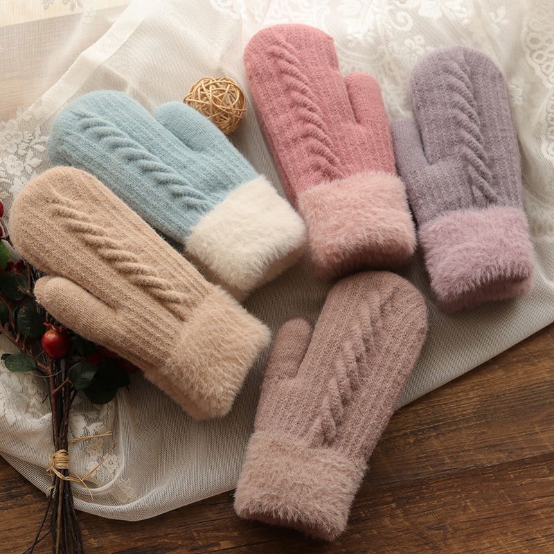 Women's Elegant Lady Solid Color Gloves 1 Set