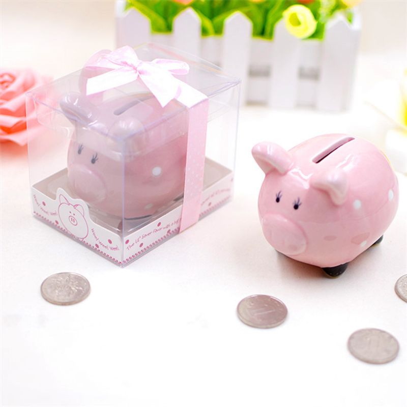 Piggy Bank Animal White Pottery Toys
