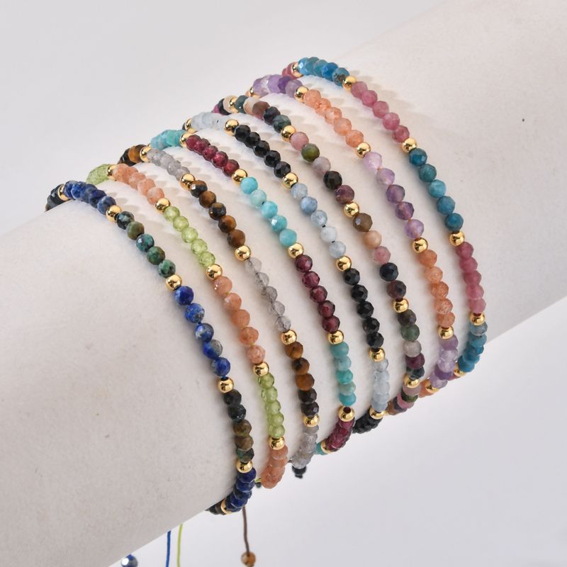 Bohemian Color Block Stone Beaded Women's Bracelets