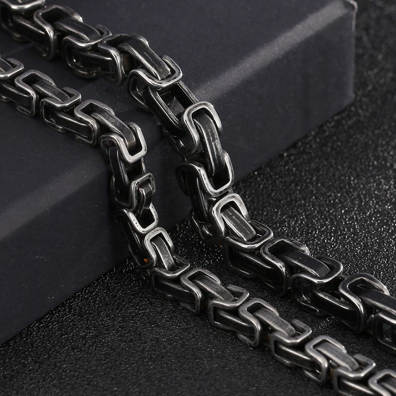 Punk Geometric Titanium Steel Men's Bracelets