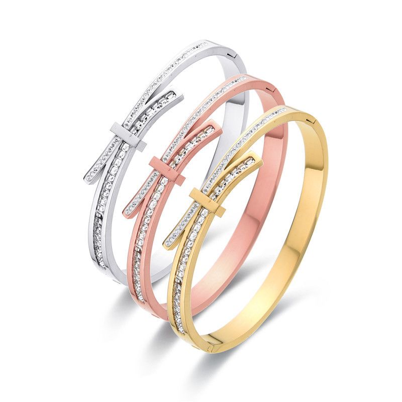 Vintage Style Solid Color Stainless Steel Plating Bangle