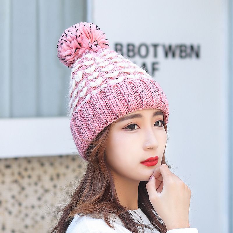 Women's Basic Sweet Heart Shape Eaveless Wool Cap