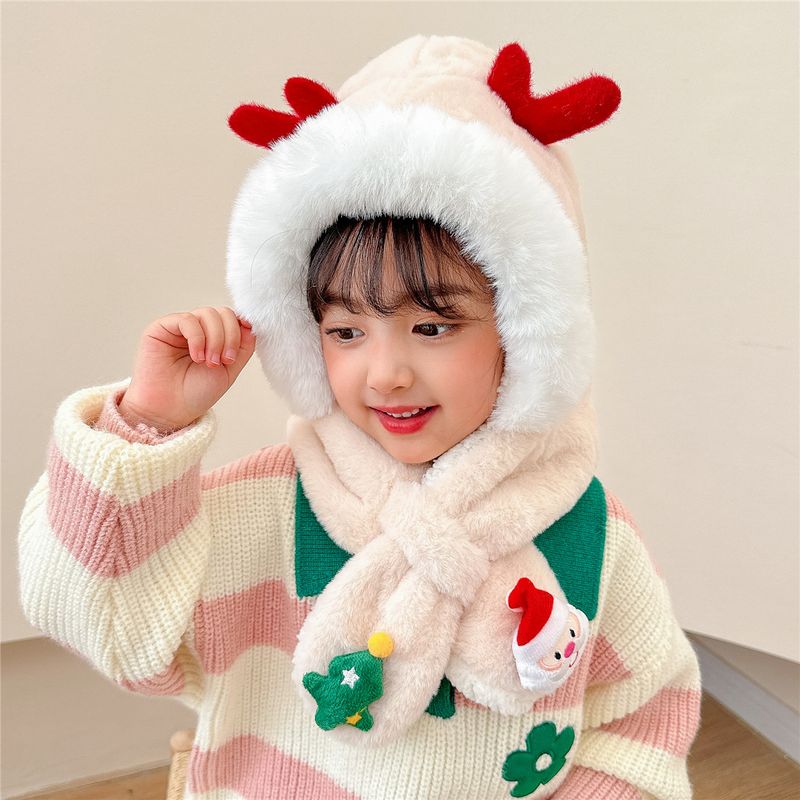 Children Unisex Cartoon Style Cute Basic Christmas Tree Antlers Beanie Hat