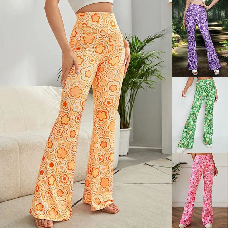 Women's Daily Street Casual Flower Full Length Printing Casual Pants