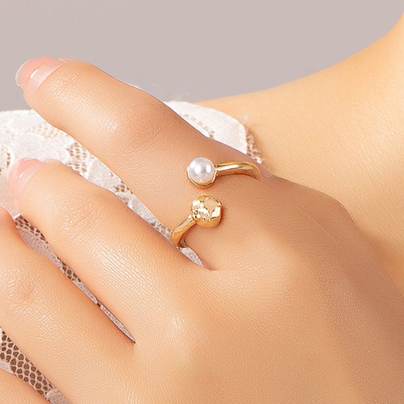 Vintage Style Geometric Round Alloy Wholesale Open Rings