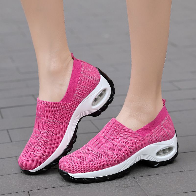 Women's Sports Solid Color Round Toe Casual Shoes