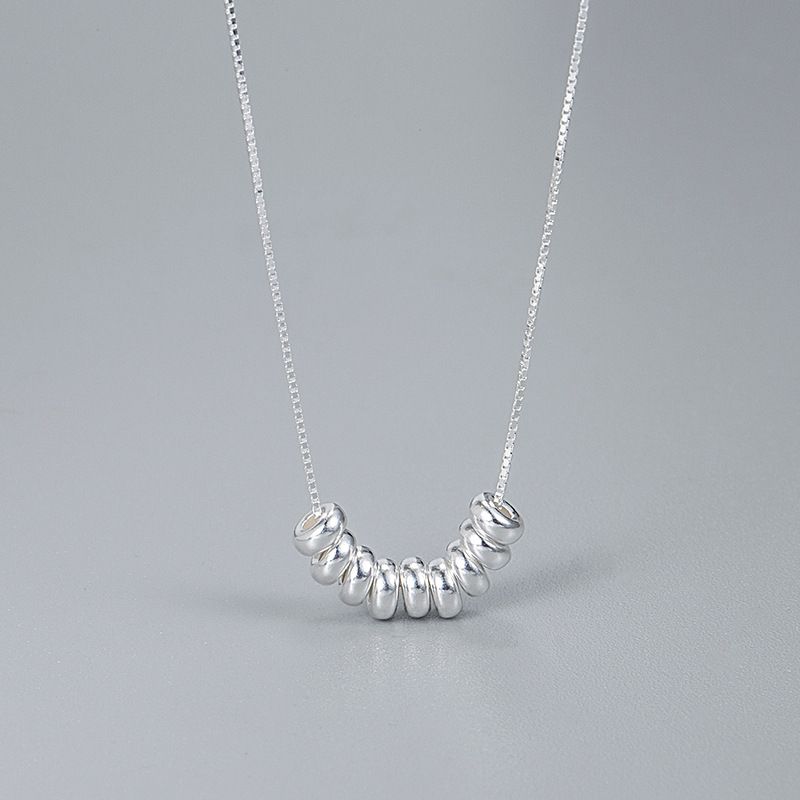 Ig-stil Geometrisch Sterling Silber Überzug Halskette