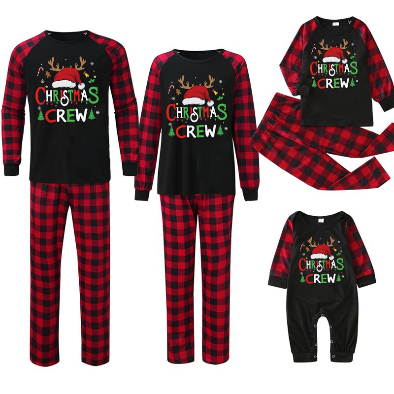 Family Look Letter Pants Sets Family Matching Outfits