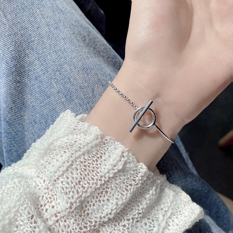 Style Coréen Géométrique Argent Sterling Bracelets