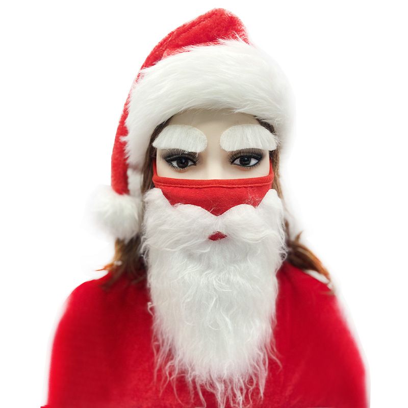 Noël Style De Bande Dessinée Exagéré Drôle Père Noël Flanelle Mascarade Fête Festival Chapeau De Noël