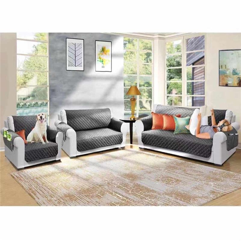Casual Solid Color Polyester Sofa Covers Artificial Decorations