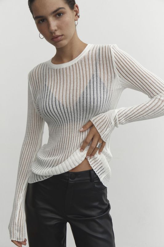 Women's Knitwear Long Sleeve Sweaters & Cardigans Simple Style Stripe Solid Color