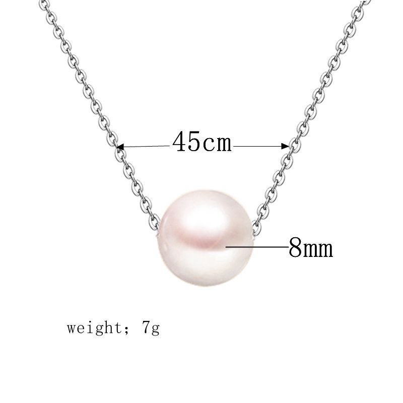 Basic Classic Style Solid Color Sterling Silver Silver Plated Necklace