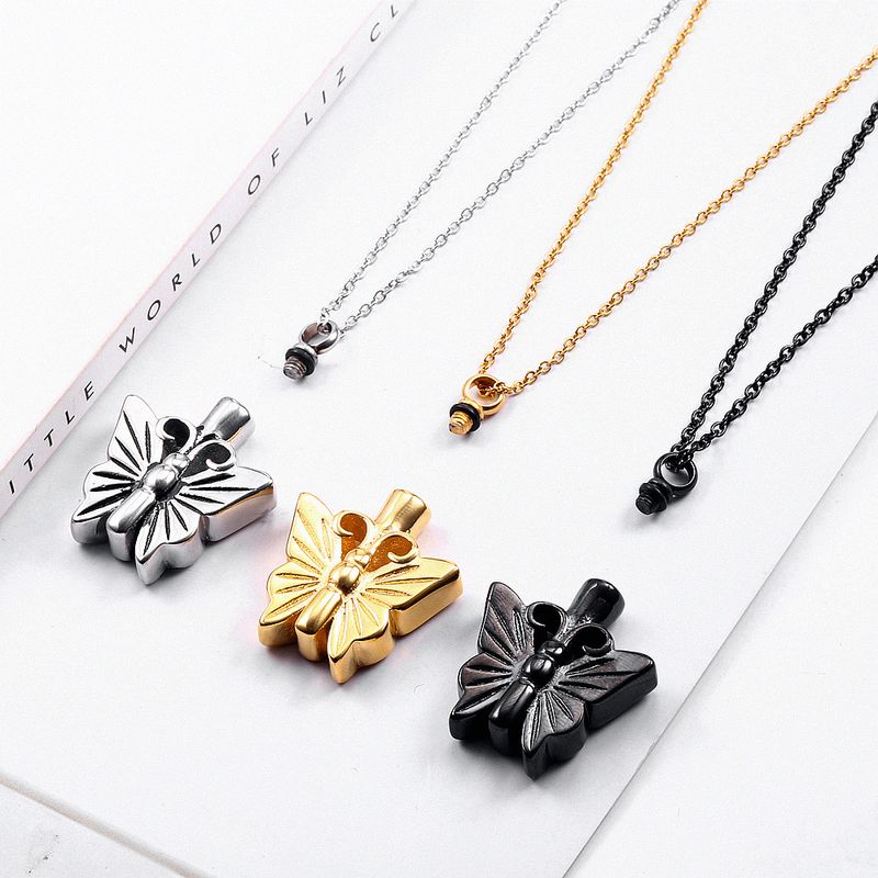 304 Stainless Steel 18K Gold Plated Hip-Hop Retro Plating Butterfly