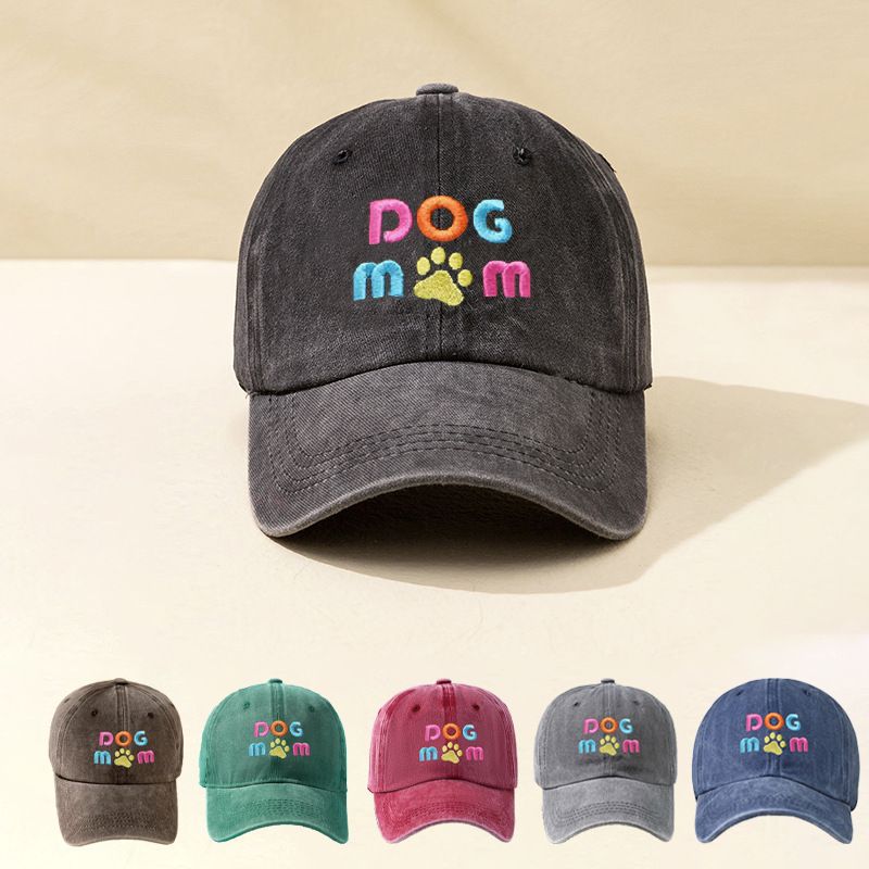 Unisex Cute Basic Retro Letter Embroidery Curved Eaves Baseball Cap