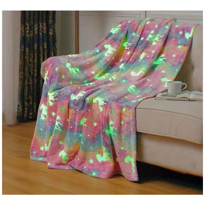 Ferien Einfarbig Polyester Fleece Decke