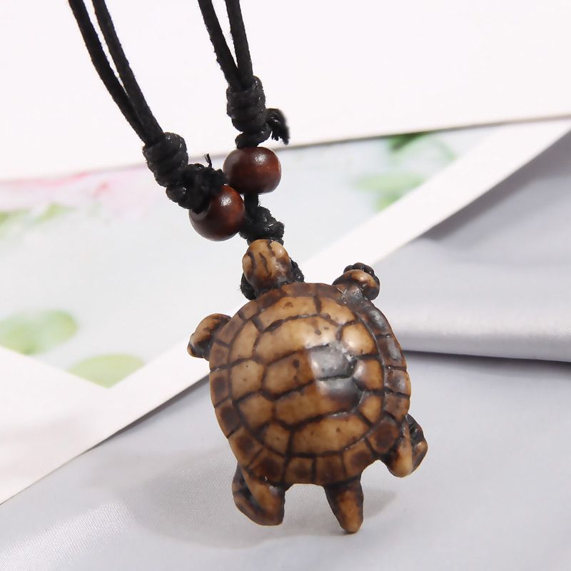 Ethnic Style Tortoise Synthetic Resin Unisex Pendant Necklace