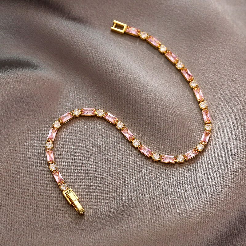 Simple Style Color Block Copper Bracelets