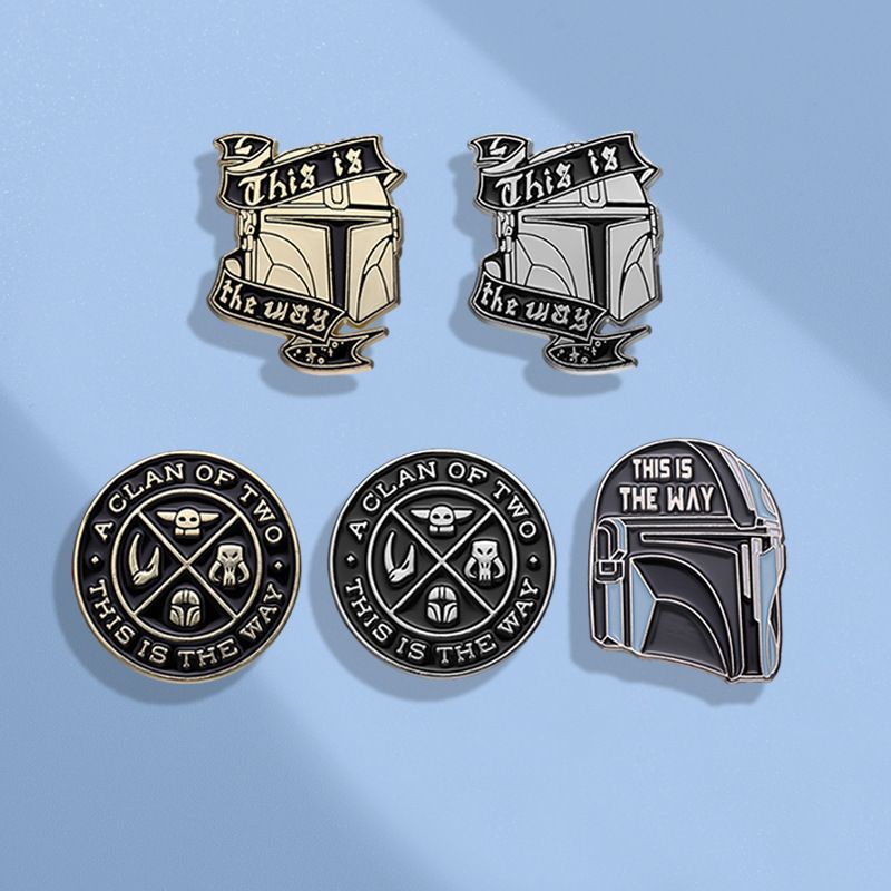 Cool Style Badge Alloy Stoving Varnish Unisex Brooches