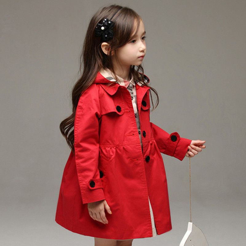 Basic Vacation Solid Color Cotton Girls Outerwear