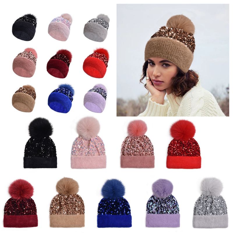 Women's Elegant Lady Solid Color Eaveless Wool Cap