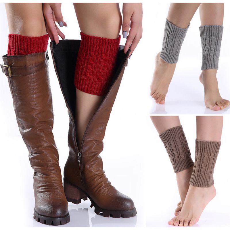 Women's Casual Simple Style Solid Color Polyacrylonitrile Fiber Jacquard Crew Socks A Pair