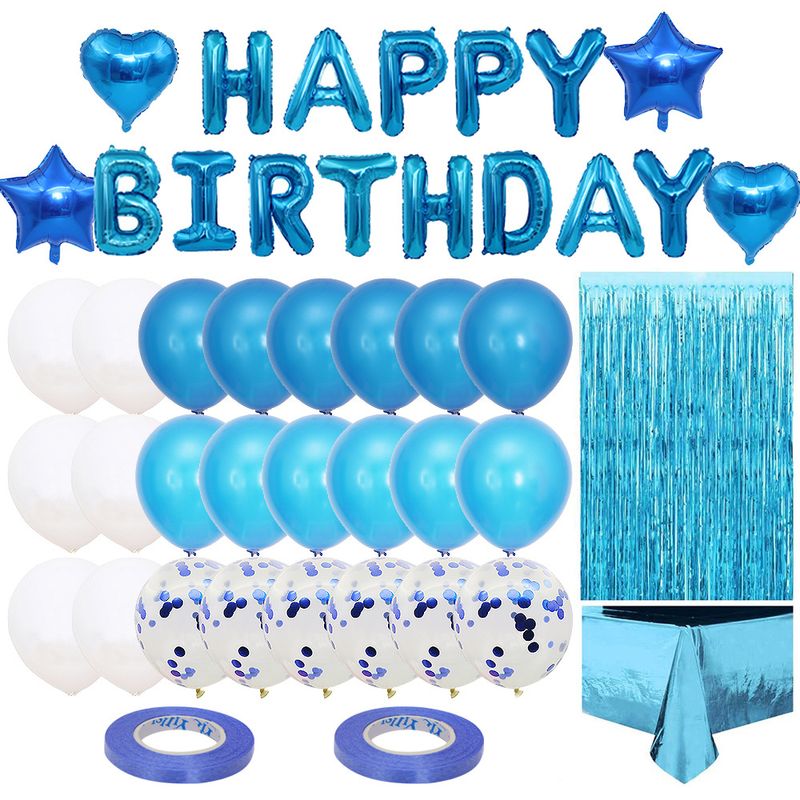 Birthday Cute Sweet Letter Star Aluminum Film Party Festival Balloons
