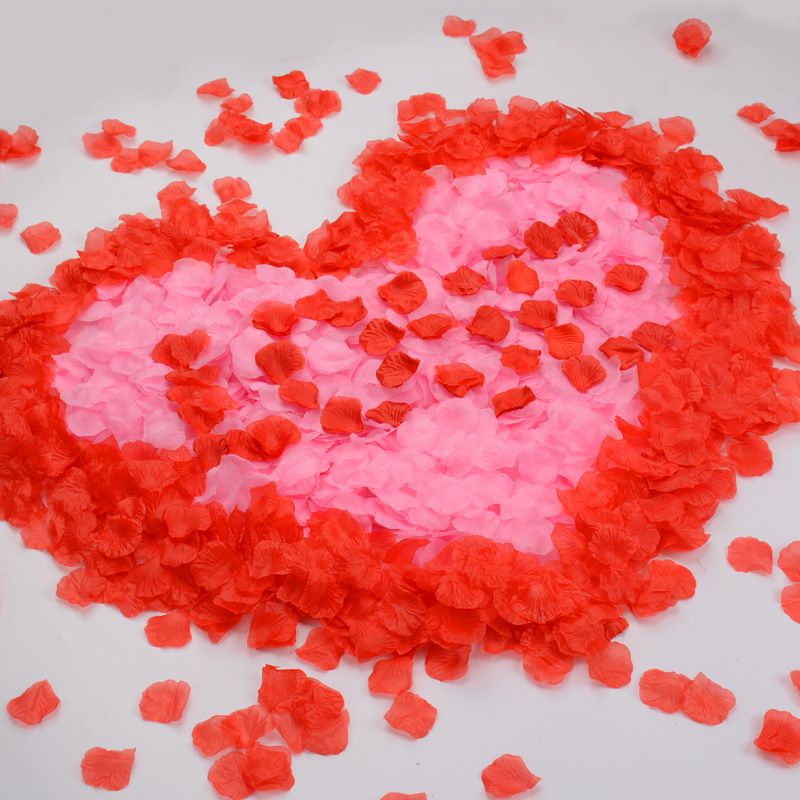 Día De San Valentín Romántico Forma De Corazón No Tejido Fecha Atrezzo Decorativo