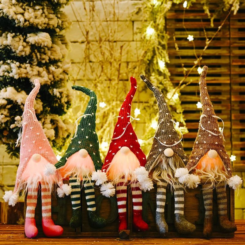 Christmas Cartoon Style Pastoral Cartoon Character Cloth Holiday Party Hanging Ornaments