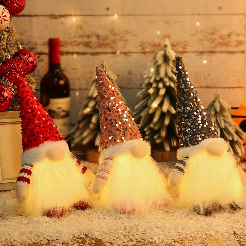 Weihnachten Süß Weihnachten Strassenmode Puppe Tuch Ferien Gruppe Festival Ornamente