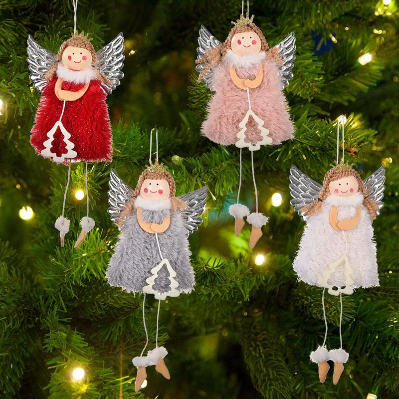 Weihnachten Cartoon-stil Karikatur Tuch Gruppe Hängende Ornamente