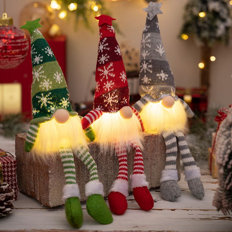 Weihnachten Süß Zeichentrickfigur Tuch Polyester Gruppe Ornamente