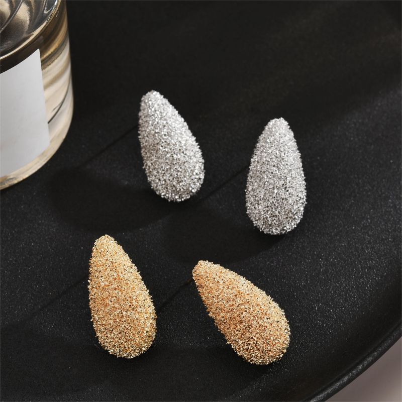 1 Pair Luxurious Water Droplets Plating Copper 18k Gold Plated White Gold Plated Ear Studs